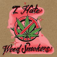 I Hate Weed Smokers Cotton Canvas Backpack