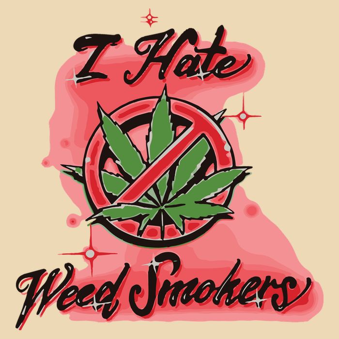 I Hate Weed Smokers Zip Tote Bag