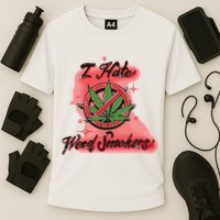 I Hate Weed Smokers Cooling Performance Crew T-Shirt