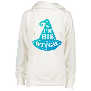 Im His Witch Couples Halloween Costumes Cute Gift Womens Funnel Neck Pullover Hood