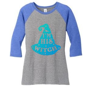 Im His Witch Couples Halloween Costumes Cute Gift Women's Tri-Blend 3/4-Sleeve Raglan Shirt