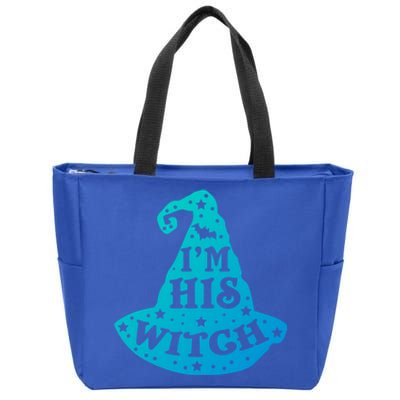 Im His Witch Couples Halloween Costumes Cute Gift Zip Tote Bag