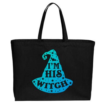 Im His Witch Couples Halloween Costumes Cute Gift Cotton Canvas Jumbo Tote