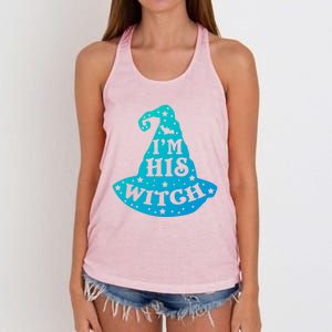 Im His Witch Couples Halloween Costumes Cute Gift Women's Knotted Racerback Tank