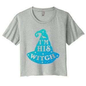 Im His Witch Couples Halloween Costumes Cute Gift Women's Crop Top Tee