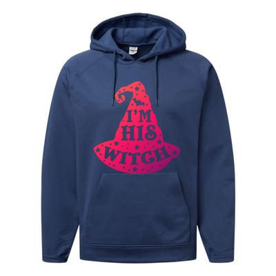 Im His Witch Couples Halloween Costumes Cute Gift Performance Fleece Hoodie