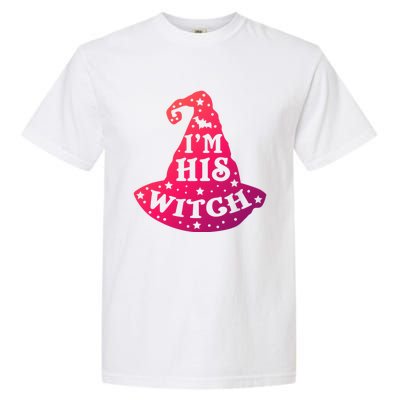 Im His Witch Couples Halloween Costumes Cute Gift Garment-Dyed Heavyweight T-Shirt