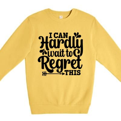 ICan Hardly Wait Premium Crewneck Sweatshirt