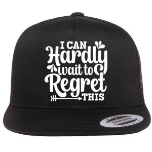 ICan Hardly Wait Flat Bill Trucker Hat