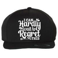 ICan Hardly Wait Wool Snapback Cap