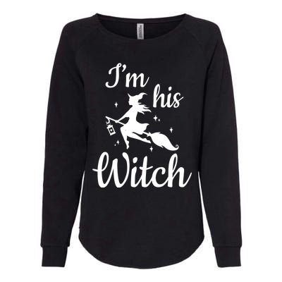 Im His Witch Cute Couple Halloween Costume Cute Gift Womens California Wash Sweatshirt