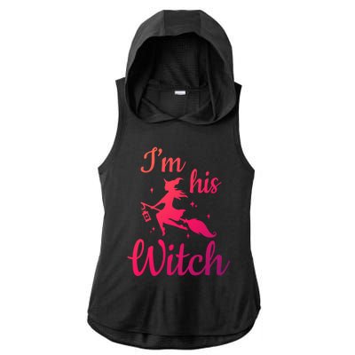 Im His Witch Cute Couple Halloween Costume Cute Gift Ladies PosiCharge Tri-Blend Wicking Draft Hoodie Tank