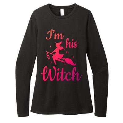 Im His Witch Cute Couple Halloween Costume Cute Gift Womens CVC Long Sleeve Shirt