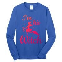 Im His Witch Cute Couple Halloween Costume Cute Gift Tall Long Sleeve T-Shirt