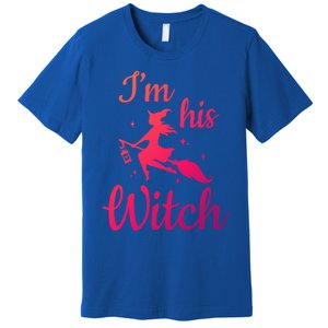 Im His Witch Cute Couple Halloween Costume Cute Gift Premium T-Shirt