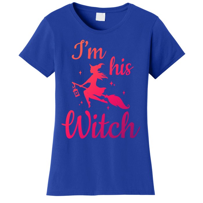 Im His Witch Cute Couple Halloween Costume Cute Gift Women's T-Shirt