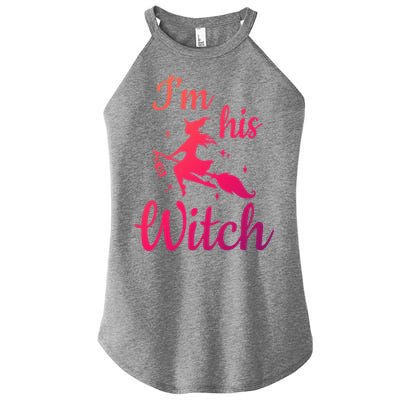 Im His Witch Cute Couple Halloween Costume Cute Gift Women's Perfect Tri Rocker Tank