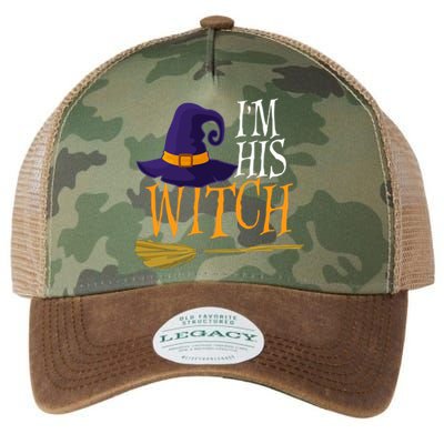 Im His Witch Halloween Costume Couples Cool Gift Legacy Tie Dye Trucker Hat