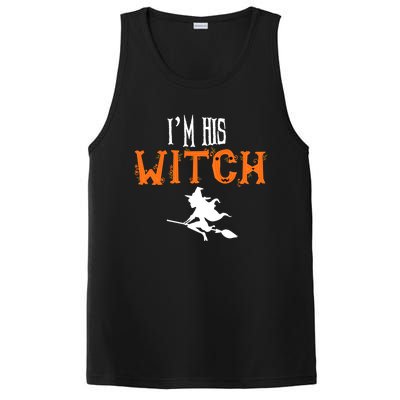 Im His Witch Im Her Boo Funny Couples Matching Halloween Gift PosiCharge Competitor Tank