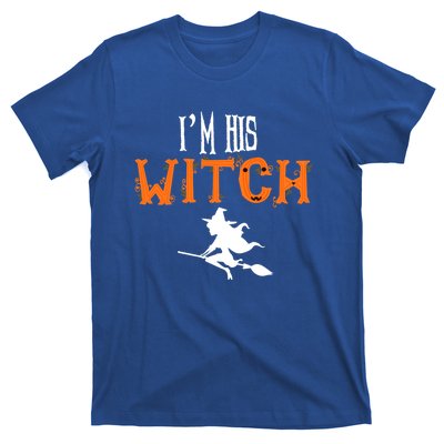 Im His Witch Im Her Boo Funny Couples Matching Halloween Gift T-Shirt