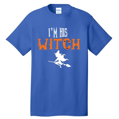 Im His Witch Im Her Boo Funny Couples Matching Halloween Gift Tall T-Shirt