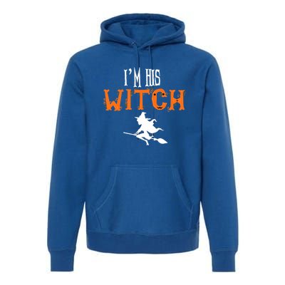 Im His Witch Im Her Boo Funny Couples Matching Halloween Gift Premium Hoodie