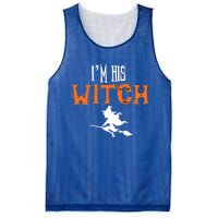 Im His Witch Im Her Boo Funny Couples Matching Halloween Gift Mesh Reversible Basketball Jersey Tank