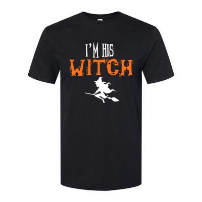 Im His Witch Im Her Boo Funny Couples Matching Halloween Gift Softstyle CVC T-Shirt