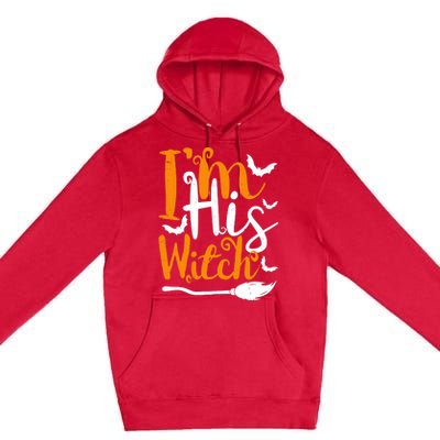 Im His Witch Funny Halloween Design Matching Couple For Her Premium Pullover Hoodie