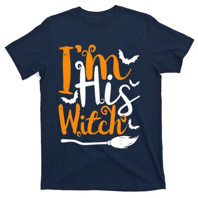 Im His Witch Funny Halloween Design Matching Couple For Her T-Shirt