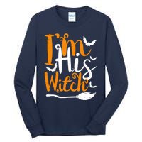 Im His Witch Funny Halloween Design Matching Couple For Her Tall Long Sleeve T-Shirt