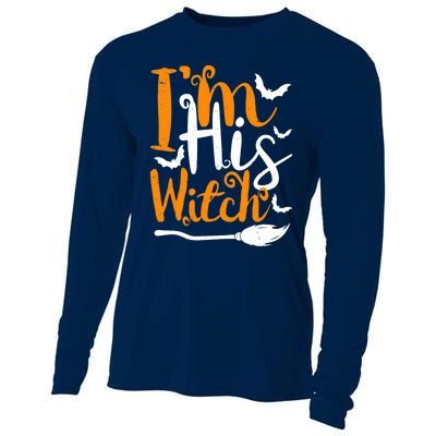 Im His Witch Funny Halloween Design Matching Couple For Her Cooling Performance Long Sleeve Crew