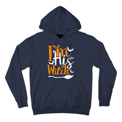 Im His Witch Funny Halloween Design Matching Couple For Her Tall Hoodie