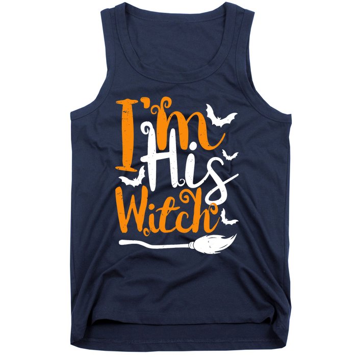 Im His Witch Funny Halloween Design Matching Couple For Her Tank Top