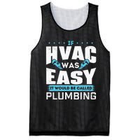 If HVAC Was Easy It Would Be Called Plumbing HVAC Technician Mesh Reversible Basketball Jersey Tank