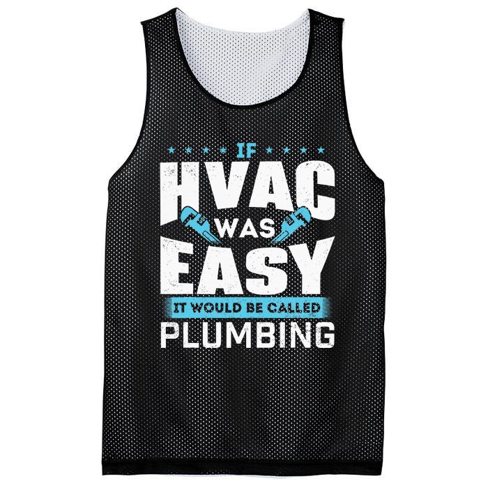 If HVAC Was Easy It Would Be Called Plumbing HVAC Technician Mesh Reversible Basketball Jersey Tank