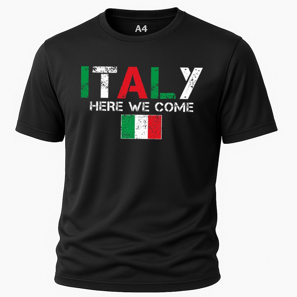 Italy Here We Come Matching Italian Family Vacation Trip Cooling Performance Crew T-Shirt