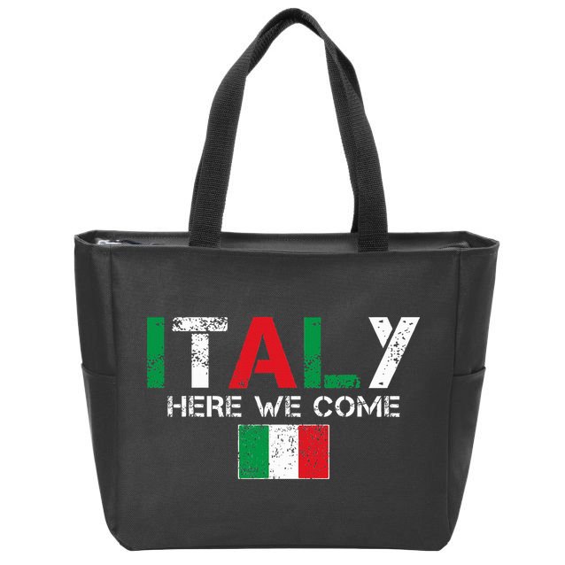 Italy Here We Come Matching Italian Family Vacation Trip Zip Tote Bag