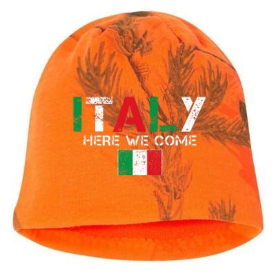 Italy Here We Come Matching Italian Family Vacation Trip Kati - Camo Knit Beanie