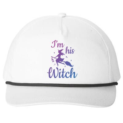 Im His Witch Cute Couple Halloween Costume Cute Gift Snapback Five-Panel Rope Hat