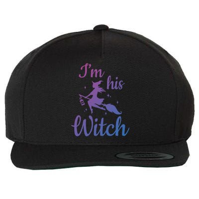 Im His Witch Cute Couple Halloween Costume Cute Gift Wool Snapback Cap