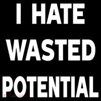 I Hate Wasted Potential High Crown Mesh Back Trucker Hat