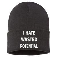 I Hate Wasted Potential Sustainable Knit Beanie