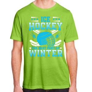 Ice Hockey Winter Sports Graphic Adult ChromaSoft Performance T-Shirt