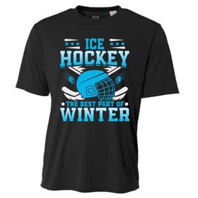 Ice Hockey Winter Sports Graphic Cooling Performance Crew T-Shirt