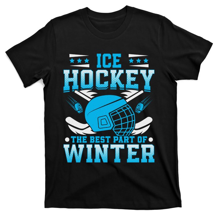 Ice Hockey Winter Sports Graphic T-Shirt