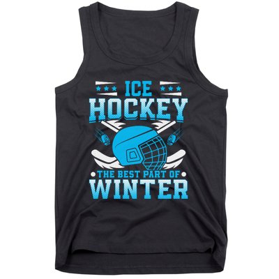 Ice Hockey Winter Sports Graphic Tank Top