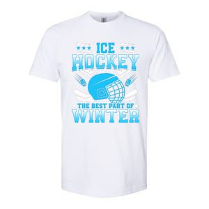 Ice Hockey Winter Sports Graphic Softstyle CVC T-Shirt