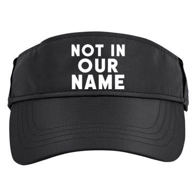 Israel Hamas War Not In Our Name Jews Say Cease Fire Now Adult Drive Performance Visor