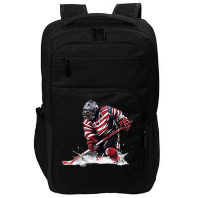 Ice Hockey Women Puck Hockey Player Impact Tech Backpack